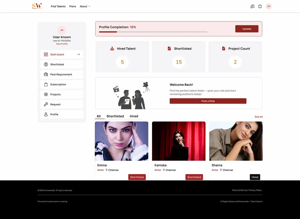 Talent Seeker Dashboard