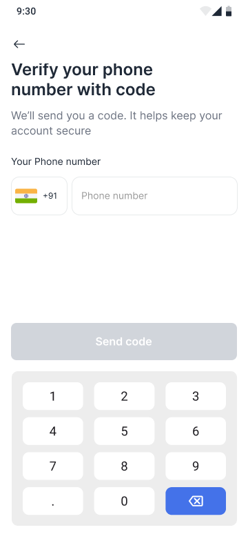 PayNora Login — high-fidelity screen