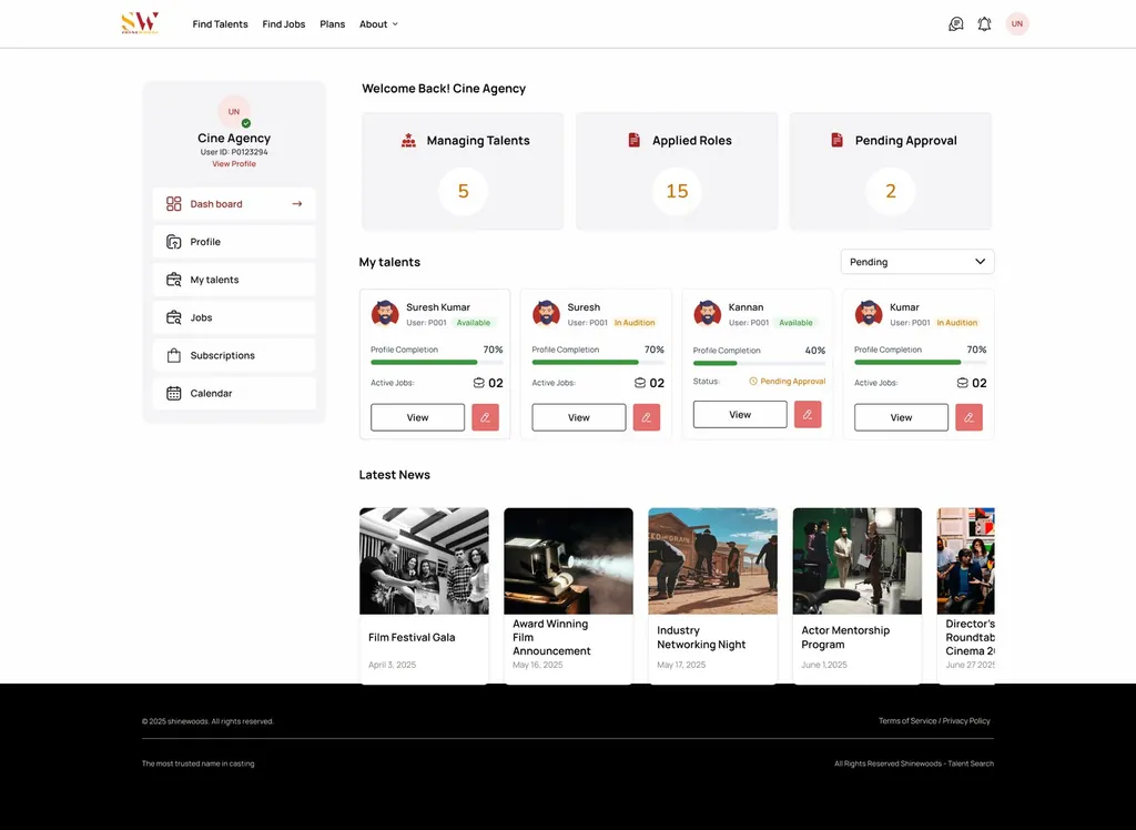 Agent Dashboard