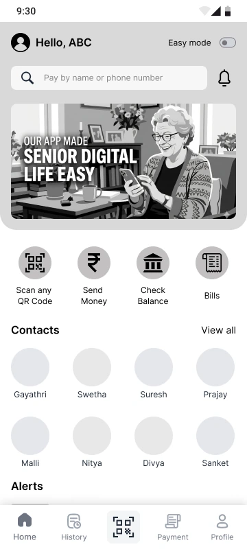 Home mid-fidelity wireframe