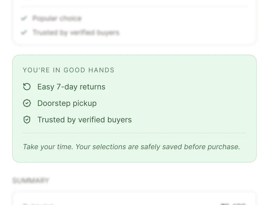 You're in good hands reassurance block