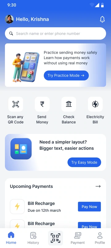 PayNora Home — high-fidelity screen