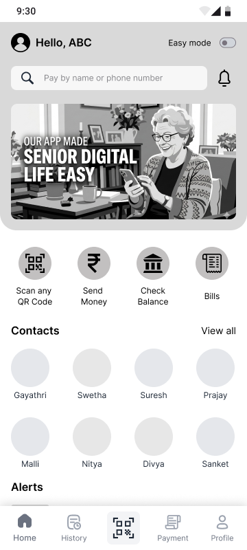 Home mid-fidelity wireframe